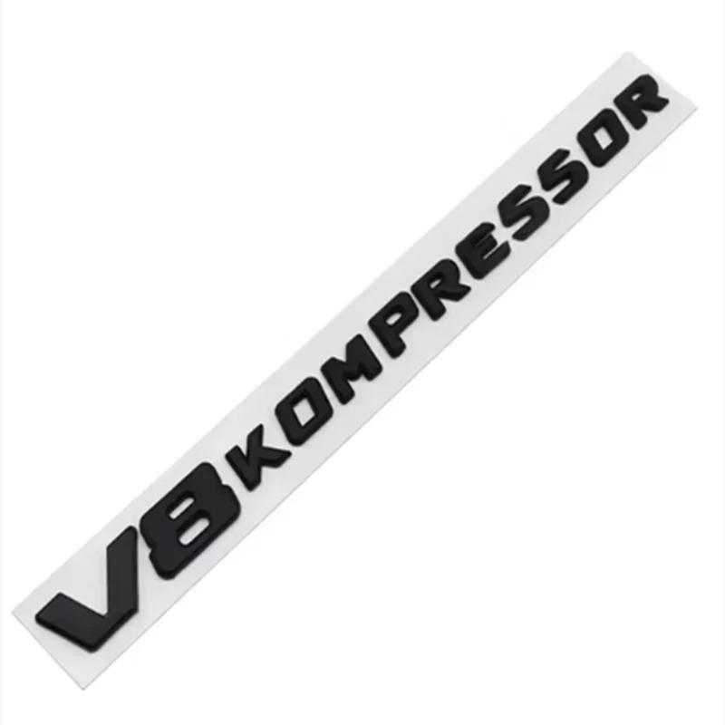 3D ABS V6 V8 V12 COMPRESSOR Car Side Emblem Trunk Badge Sticker For Mercedes Benz W212 W213 W204 W205 W168 W176 CLK GLA G63 G500