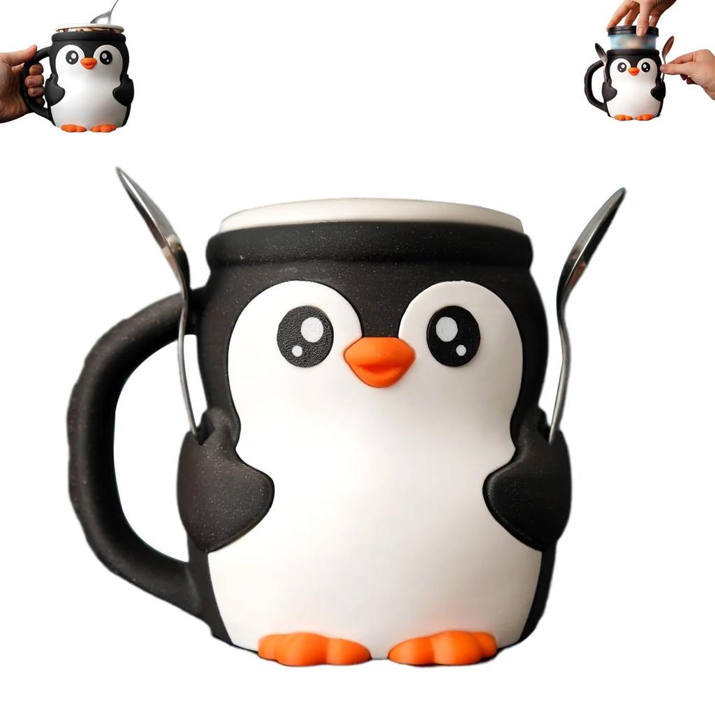 Cute Penguin Ice Cream Pint Holder, Penguin Ice Pint Holder, Ice Cream Pint Containers, Reusable Ice Cream Containers, Popsicle Holders