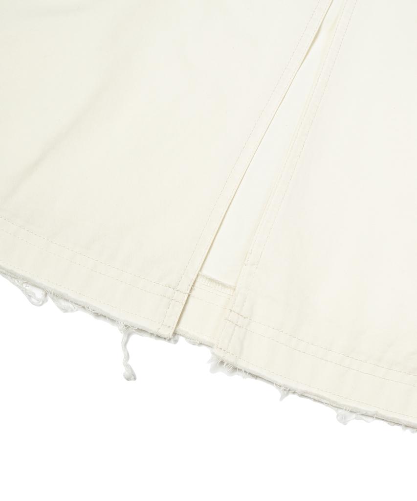Pallet Long Cargo Shirred Skirt Ivory