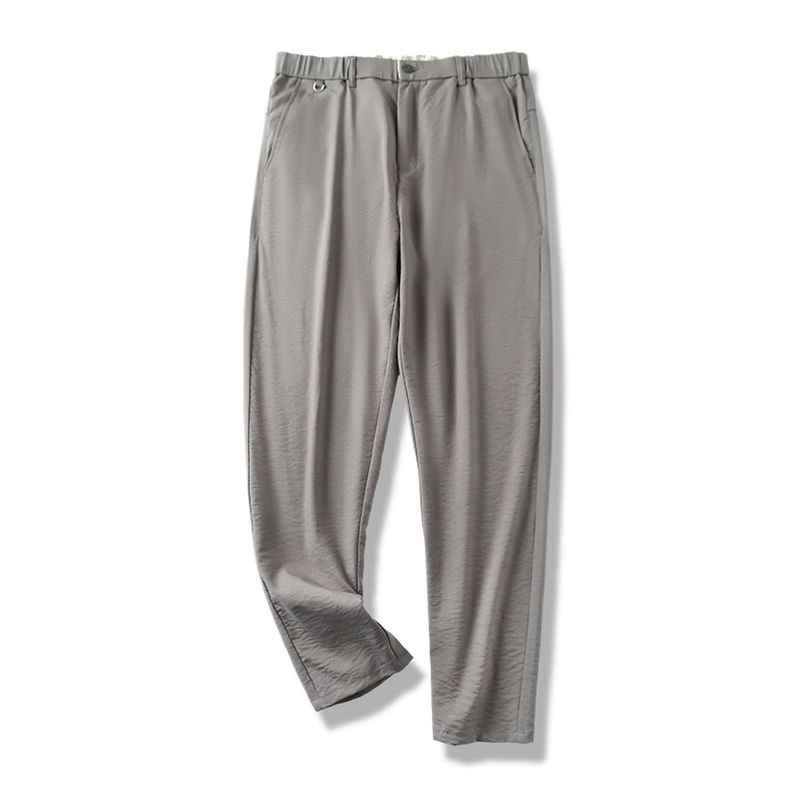 Elastic Ice Silk Draped Pants Men's Summer Thin 2024 New Arrival Straight Men's Pants Export Export Business Casual Pants