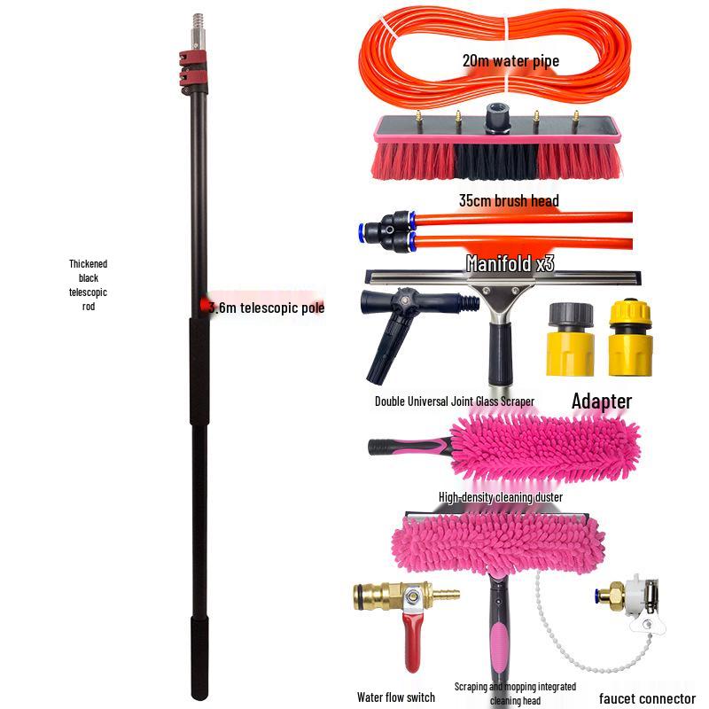 Набор для чистки солнечных панелей и окон 20-60 футов