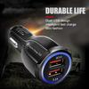 USB Charger 12/24V Universal LED Indicator Dual Port Fast Charging QC3.0 Bowling Car Charger for Automobile