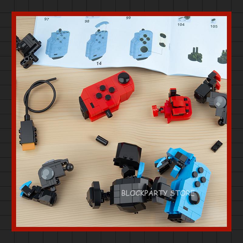 Non-Toxic Moc Bricks Switch Game Controller Mecha Building Blocks Transforming Robot Model Assembly Toys For Kids New Year Gifts