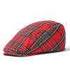 Клетчатый берет Ms. Кепка ретро-форварда Англия Ветер Утиный Язык Кепка Литературная Молодежная Кепка Кепка