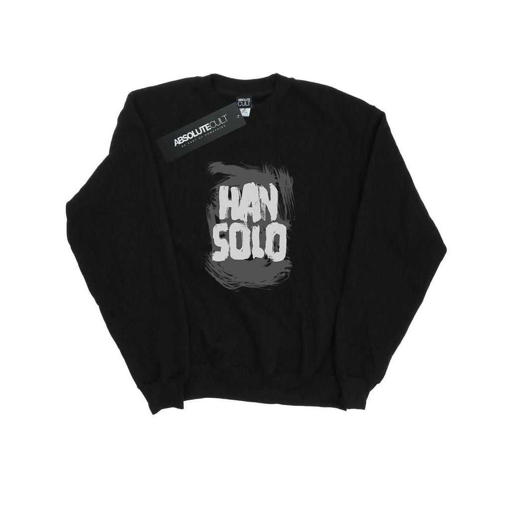 Star Wars Mens Han Solo Text Sweatshirt
