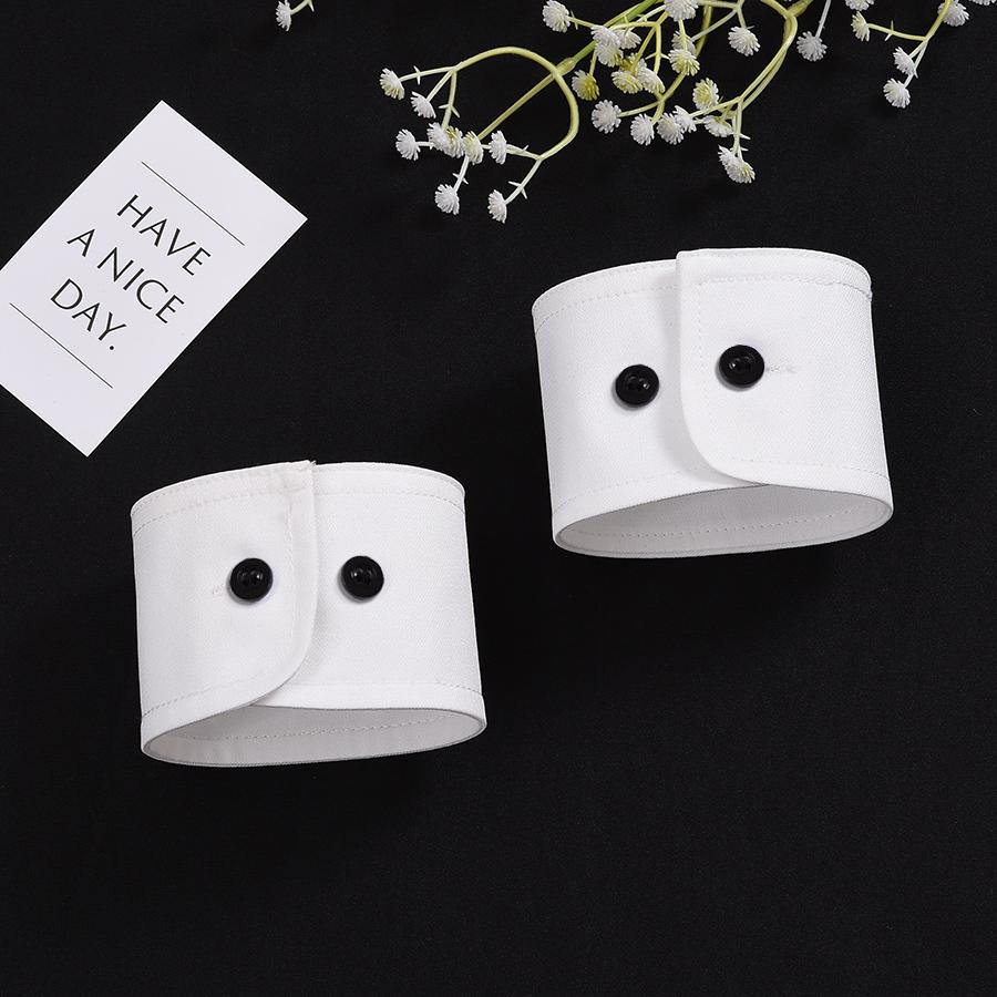 Simple Ins Универсальный модный поддельный воротник поддельный рукав костюм белый воротник рубашки женский сделай сам одинарный воротник манжета лицо