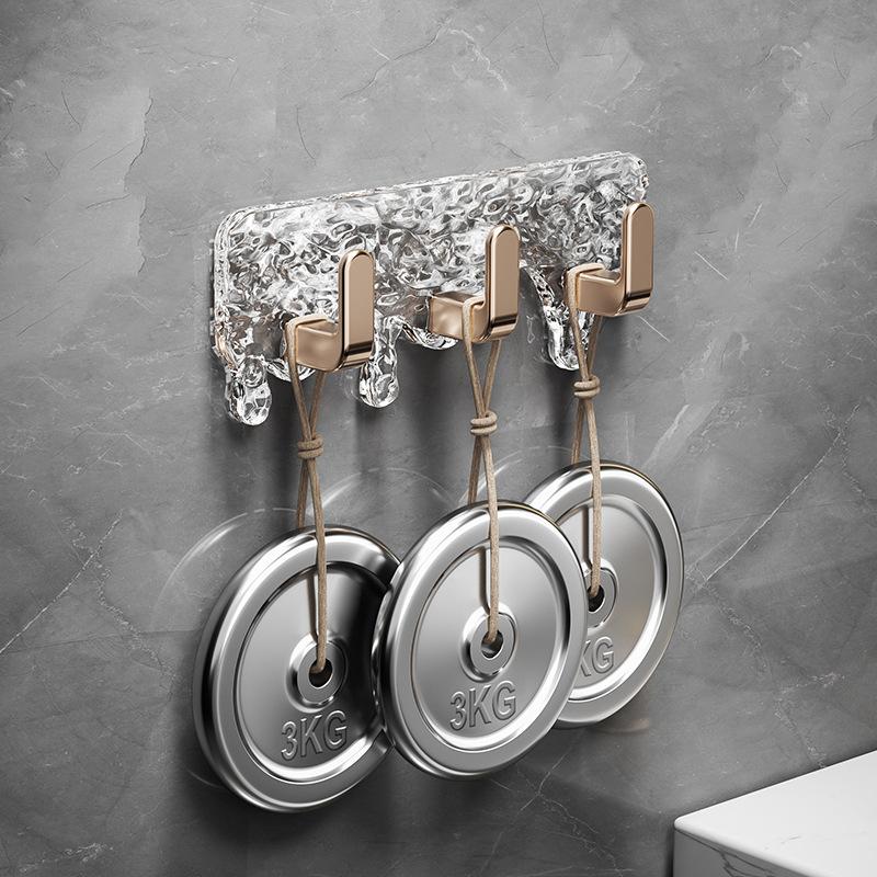 Подвесные крючки без сверления, многоцелевой самоклеящийся настенный крючок, роскошный крючок для полотенец для ванной комнаты, подвесные органайзеры, держатель для ключей