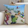 Funny AAmerican DadS Cushion Cover Breathable and skinfriendly linen pillowcase square removable and washable cushion