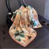Brand 100% Silk Scarf Women Neck Hair Foulard Square Hijab Print Scarves Wrap Kerchief Mulberry Headband Shawls