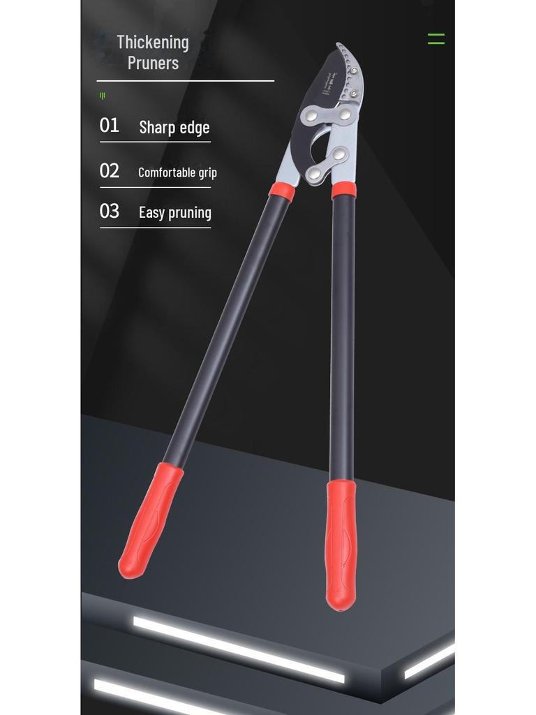 Green Ivy Wood Pruning Scissors for Fruit Trees and Thick Branches - Gardening Tools