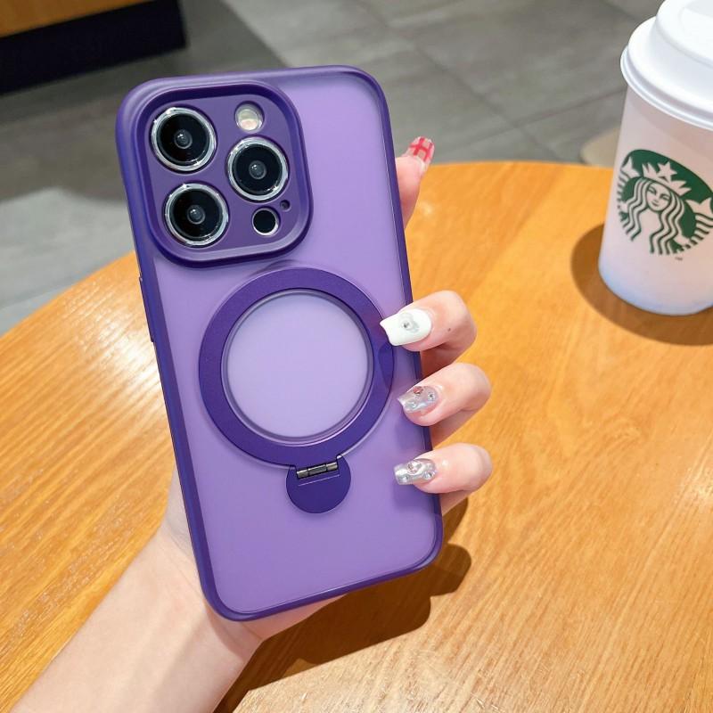 Rotating Stand Magnetic Phone Case IPhone 17 Pro Max 16 15 14 13 12 Shockproof Protective Cover