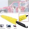 Selling Car Wheel Brush Practical Black Plastic Handle Yellow Sponge Wheel Tire Rim Brush 1 Pc