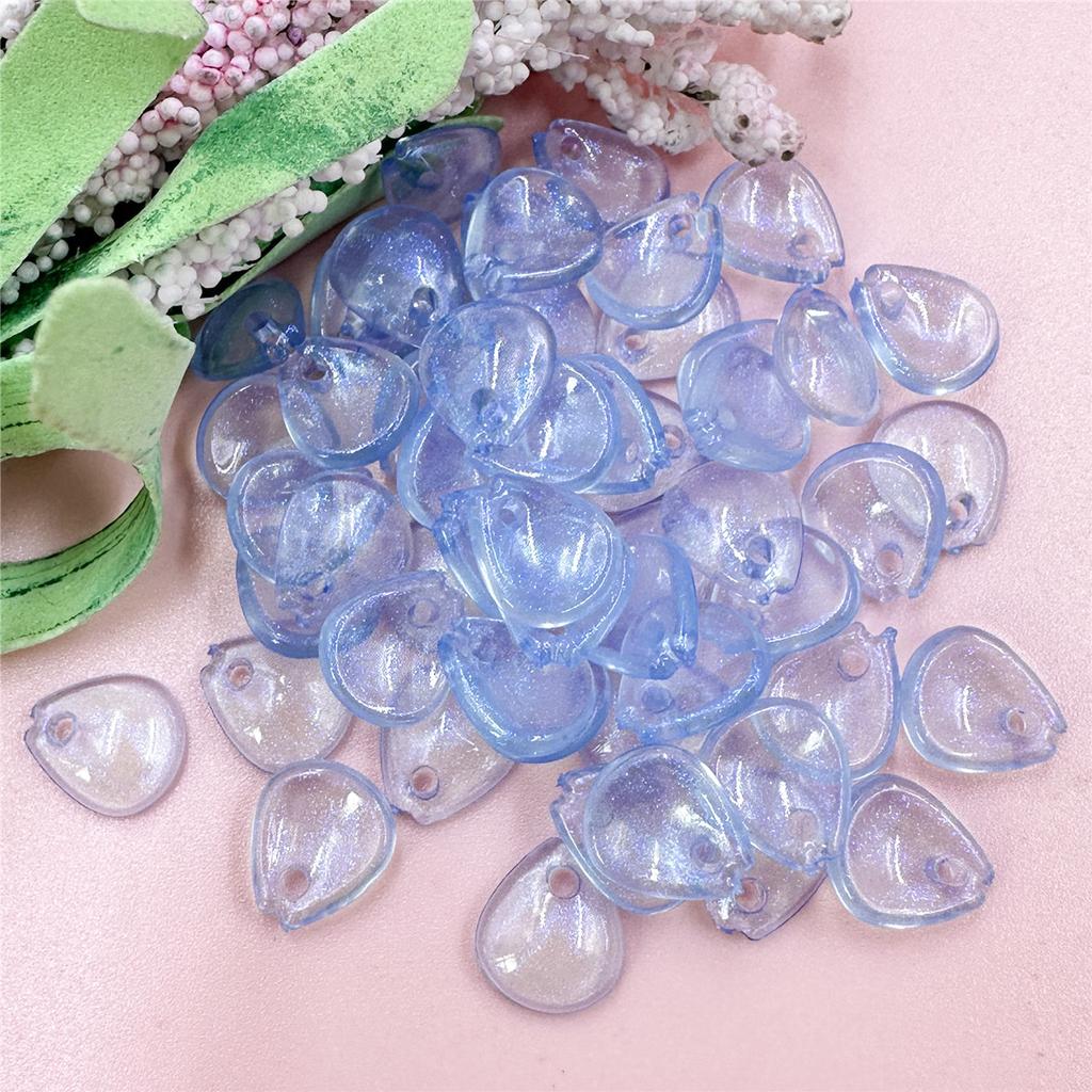 Necklace Jewelry Making DIY Earrings Jewelry Accessories 100PCS Petal Bracelets Fashion 10.8*12.2mm Water Drop Acrylic Loose Beads