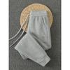 Gray Casual Winter Thickened Women's Ankle-Tied Sweatpants