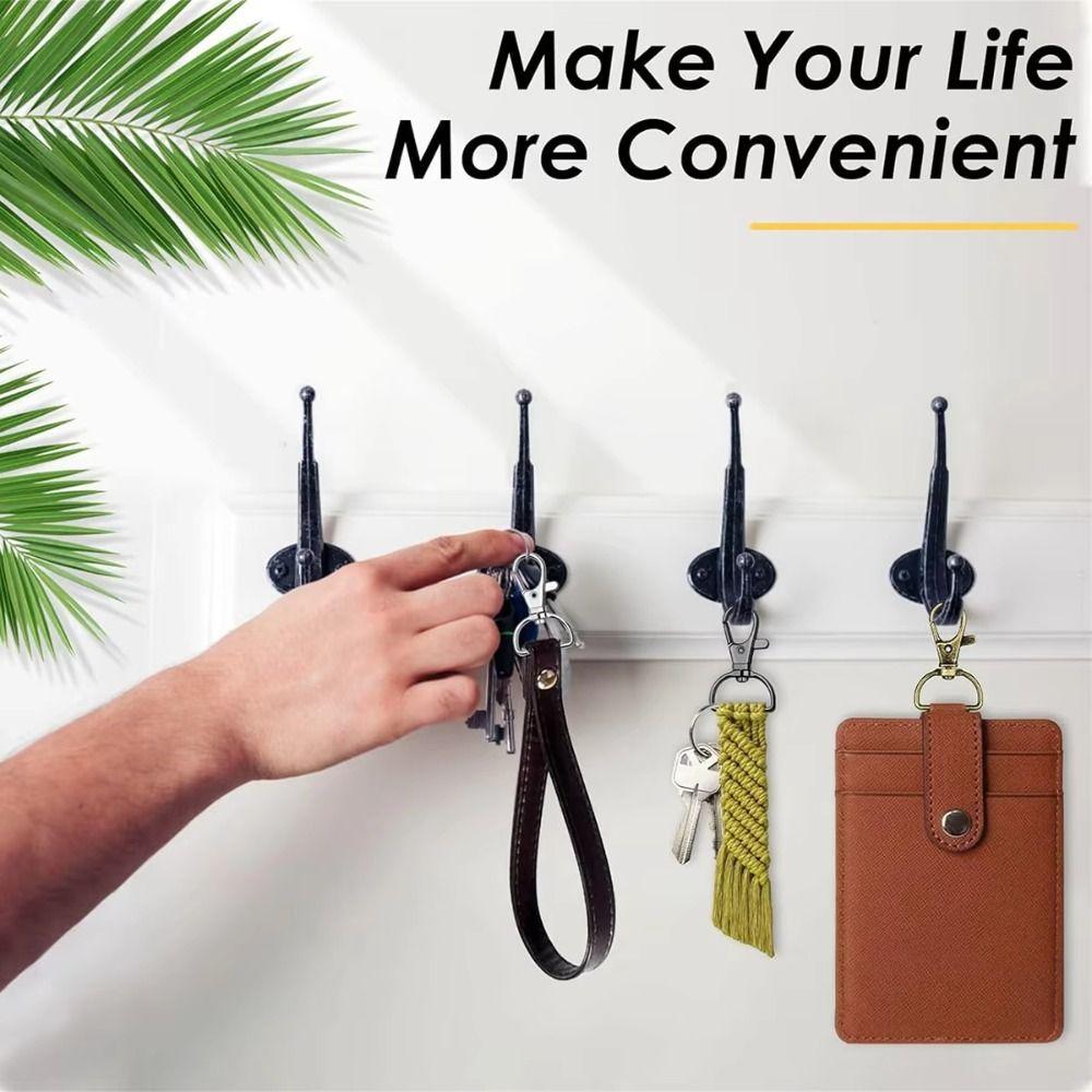 56Pcs Swivel Clasp Lobster Claw Clasp Metal Buckles Keychain Clip Hook Key Chain