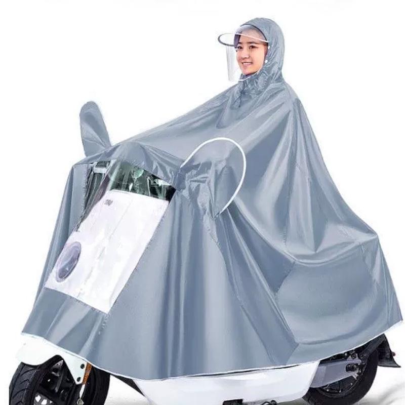 1 Макаронного цвета однослойный/двухслойный плотный дождевик для всего тела, водонепроницаемый мотоциклетный дождевик, подходит для электровелосипедов, мотоциклов, велосипедов