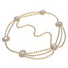 Rhinestone Crystal Head Chain Gold Color Rhinestone Headpiece Vintage Headpiece  Wedding Ceremony