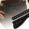 Harajuku Extra Wide Belt Irregular Waist Belts Fashion Rivet Belt  For Women