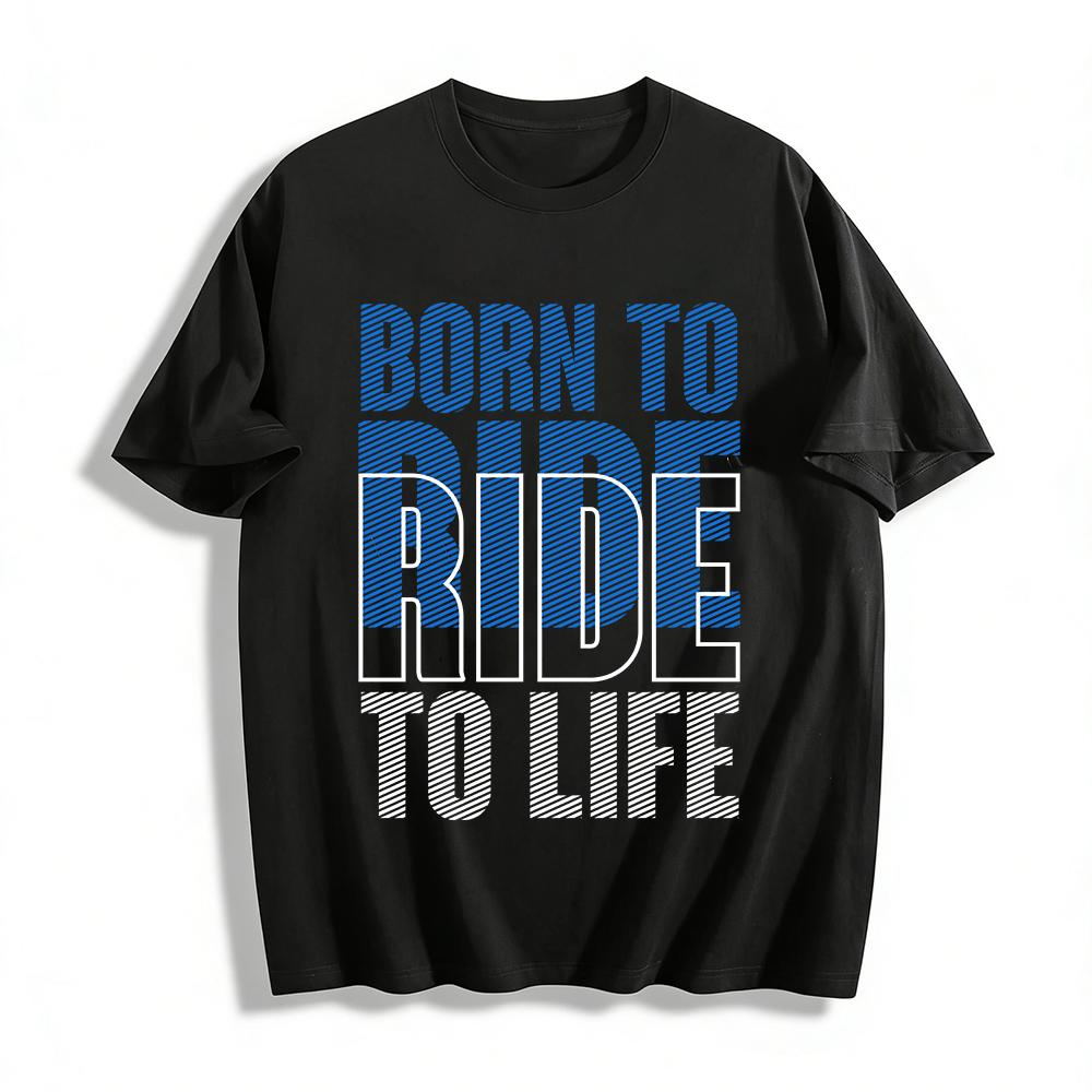 Хлопковая футболка Born To RideT