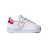 Adidas Originals Non-Slip Low-Top Walking Shoes Baby Shoes White Red FW0825