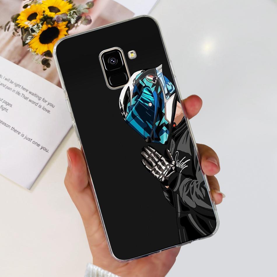 Для Samsung Galaxy A8 (2018) / A8+ (2018) Мягкий силиконовый TPU чехол SM-A730F A530F для Samsung A 8 A8 Plus, милые чехлы с мультяшными пандами