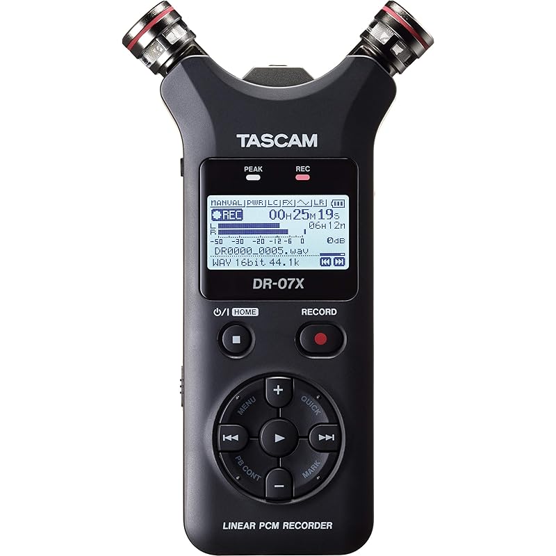 TASCAM Tascam DR-07X USB Equipped with Audio Interface Stereo Linear Pcm Recorder Handy Recorder USB Microphone Youtube ASMR 24bit 96kHz High