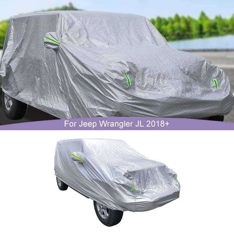 Водонепроницаемый всепогодный солнцезащитный козырек для лобового стекла, автомобильный чехол для Jeep Wrangler JK, для Wrangler JL, для BJ40 2007-2023, 4-дверная версия, внешние аксессуары