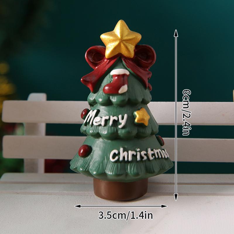 Christmas Decorations Desk Accessories Cute Santa Claus Christmas Tree Ornaments Party Photo Props Christmas Figures