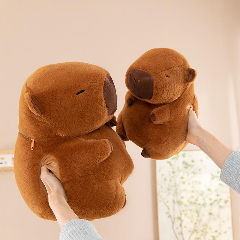Warmer Capybara Hand Plush Toy Stuffed Animal Doll Cute Decoration Kids Gift