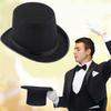 Black Formal Top Hat Carnivals Magician Hat Gentleman Hat Party Costume Accessories One Size Fits Most Adult Teens
