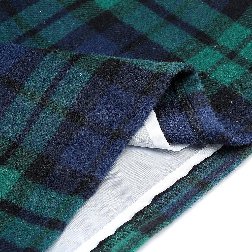 Клетчатая юбка миди, подходящая для повседневной носки осенью и зимой