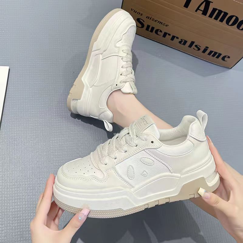 Женская вулканизированная обувь на осенней платформе, модная удобная обувь для женщин, легкие кроссовки для бега на шнуровке, женские повседневные кроссовки