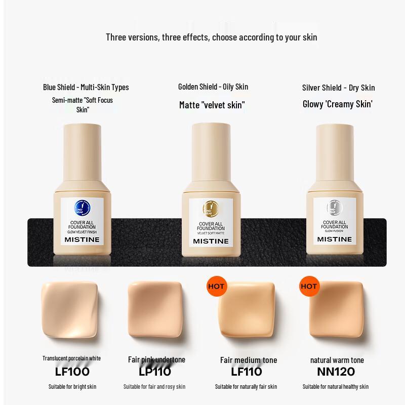 Mistine Матовая жидкая тональная основа Blue Shield Long-Lasting