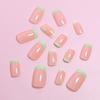 Square Head False Nail Tips Medium Length Fake Nail Tips Fashion Press On Nails  Girls