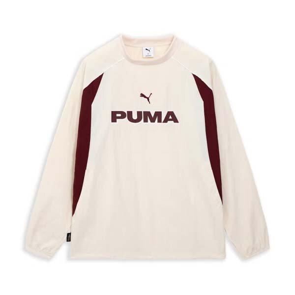 Puma Long Sleeve Woven Crew Colorblock Heritage Football