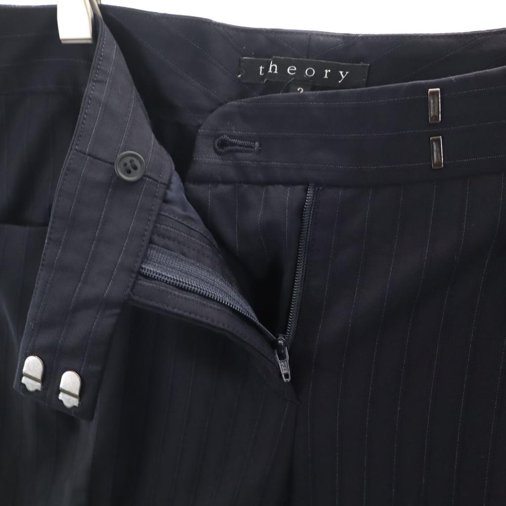 theory made in Japan Striped Pattern pants suit Setup 2 Navy Women Used