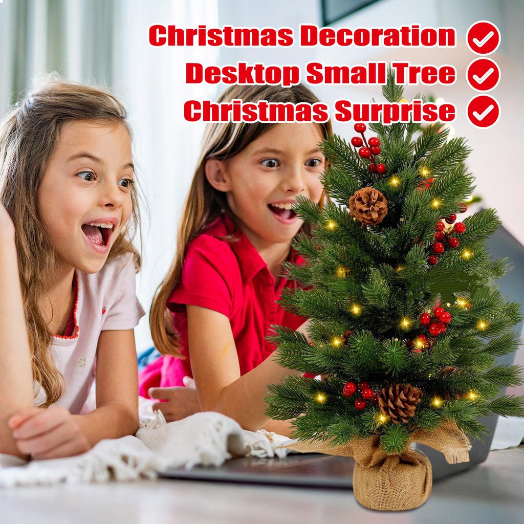 Искусственная Рождественская Елка Настольная Маленькая Елка ПЭ Рождественское Украшение Рождественские Украшения Маленькая Рождественская Елка