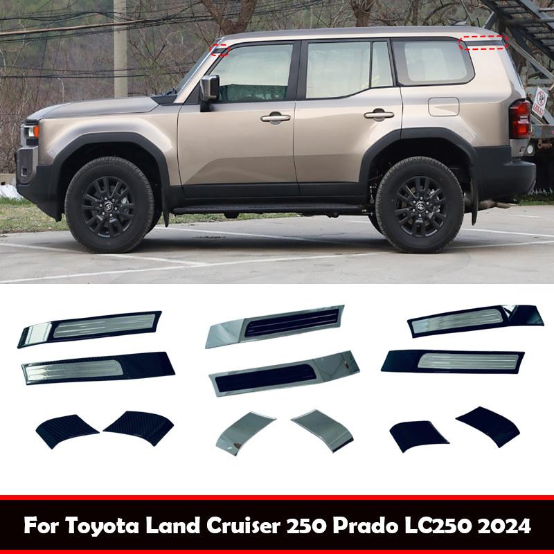Для Toyota Land Cruiser 250 Prado LC250 2024 Переднее Заднее Окно Стойка A Стойка C Накладка Защита Наклейка Аксессуары для Внешнего Вида Автомобиля