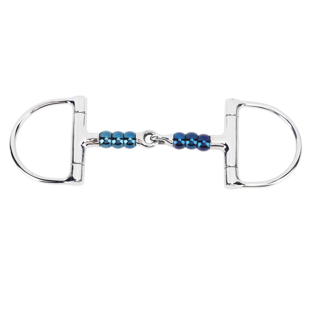 Конский мундштук из нержавеющей стали, противозакусочный, конский мундштук с D-образным кольцом, трензель для конской фермы