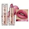 Shimmering Lipstick Long-Lasting Waterproof Lipstick Smooth Texture Full Coverage Glitter Lipstick Available In Black Golden Red Pink Lip Makeup