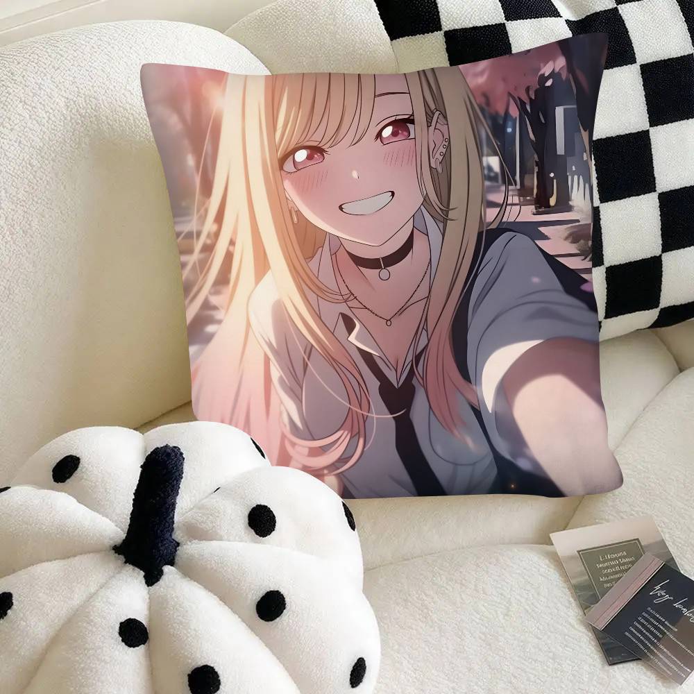 Anime MMy DDressUp DDarlingS Pillow Case Fashion Square Pillowcase Bedroom Sofa Room Ins Decoration Leisure