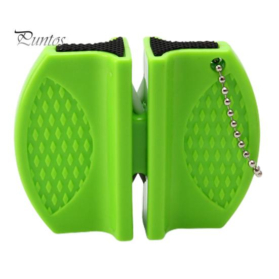 Стабильная с крючком-цепочкой, долговечная точилка, портативная легкая карманная точилка, кухонные аксессуары