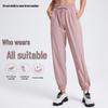 Женские быстросохнущие брюки для йоги с широкими штанинами и карманами - с высокой посадкой и стройнящие