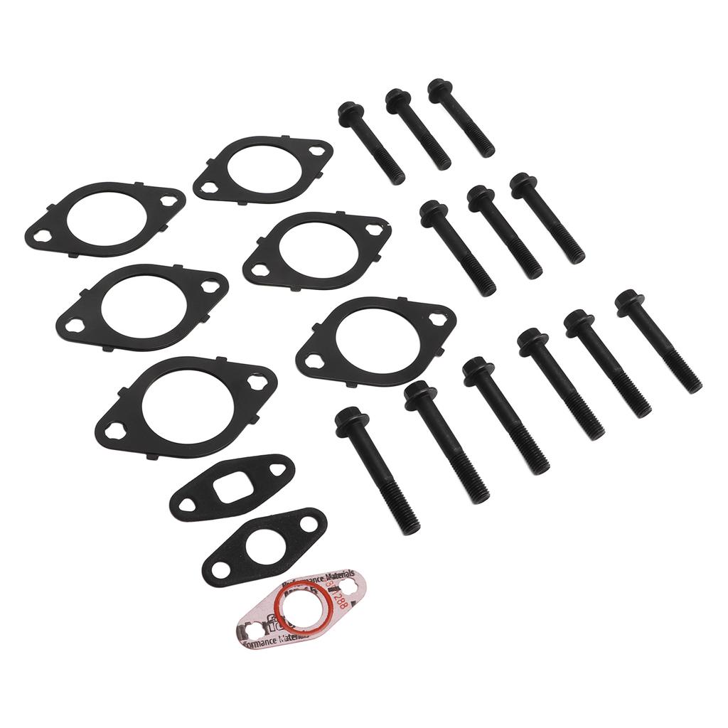 Exhaust Manifold Gasket with Bolts Metal Alloy 3937479 for Cummins ISL QSL ISC QSC 8.3L 8.9L