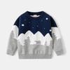 Boys Casual Sweater Children's Double Cotton Thread Bear Bottom Sweater