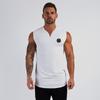 New Cotton American Sports Printing Vest Men's Fitness Slim Sleeveless Basketball T-shirt Bottoming V-neck