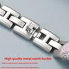 14mm metal watchband For Garmin Watch Lily 2 Elegant lady White rose gold pink strap waterproof bracelet smart watch Accessories