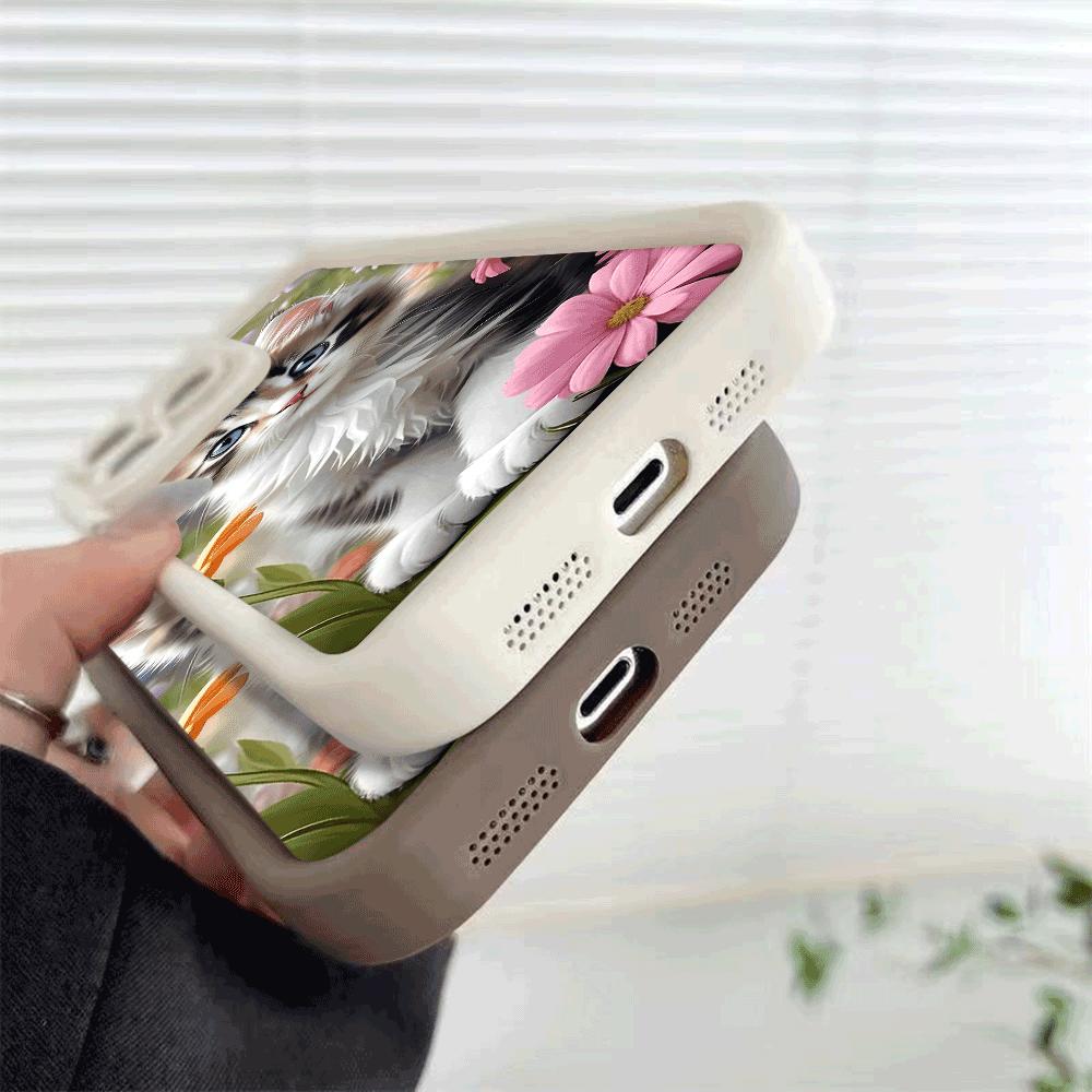 Calico Kitten with Blue Eyes Phone Case for Xiaomi Redmi Note 14 13 12 11 10 9 8 7 Gel Flexible Anti Scratch Protective Case