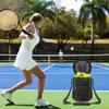 Shoulder Strap Tennis Carry Backpack Two Way Zippers Tennis Balls Holder Bag  Racket Sports