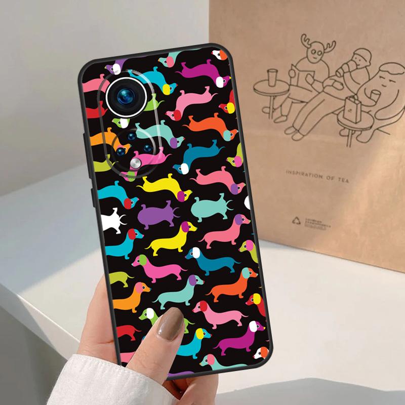 Cute Dachshund Sausage Dog For Honor Magic 8 5 6 7 Pro Case For Honor 400 200 Lite 50 70 90 X8c X8b X9a X9b X9c X9d Win